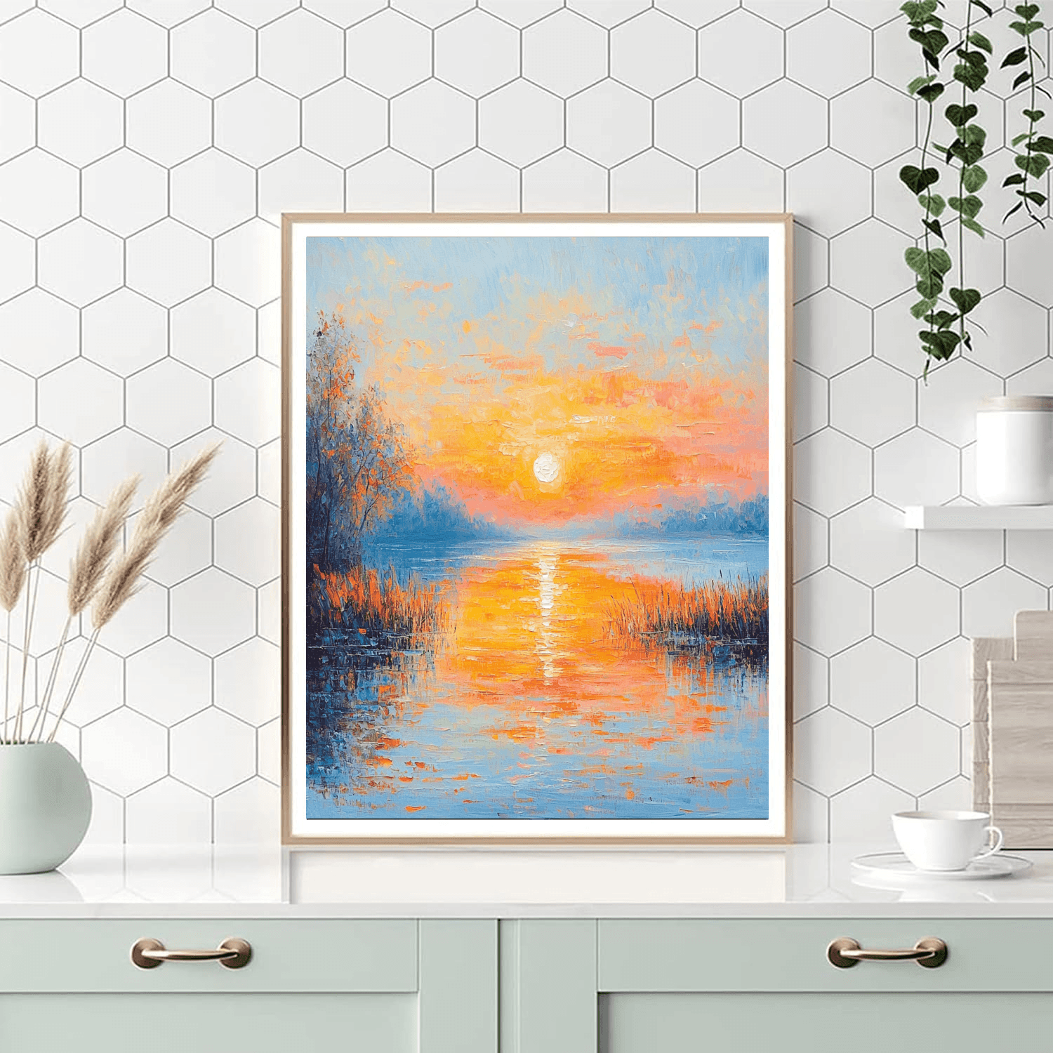 Claude Monet Inspired Solar Impression  Paint By Numbers Kits