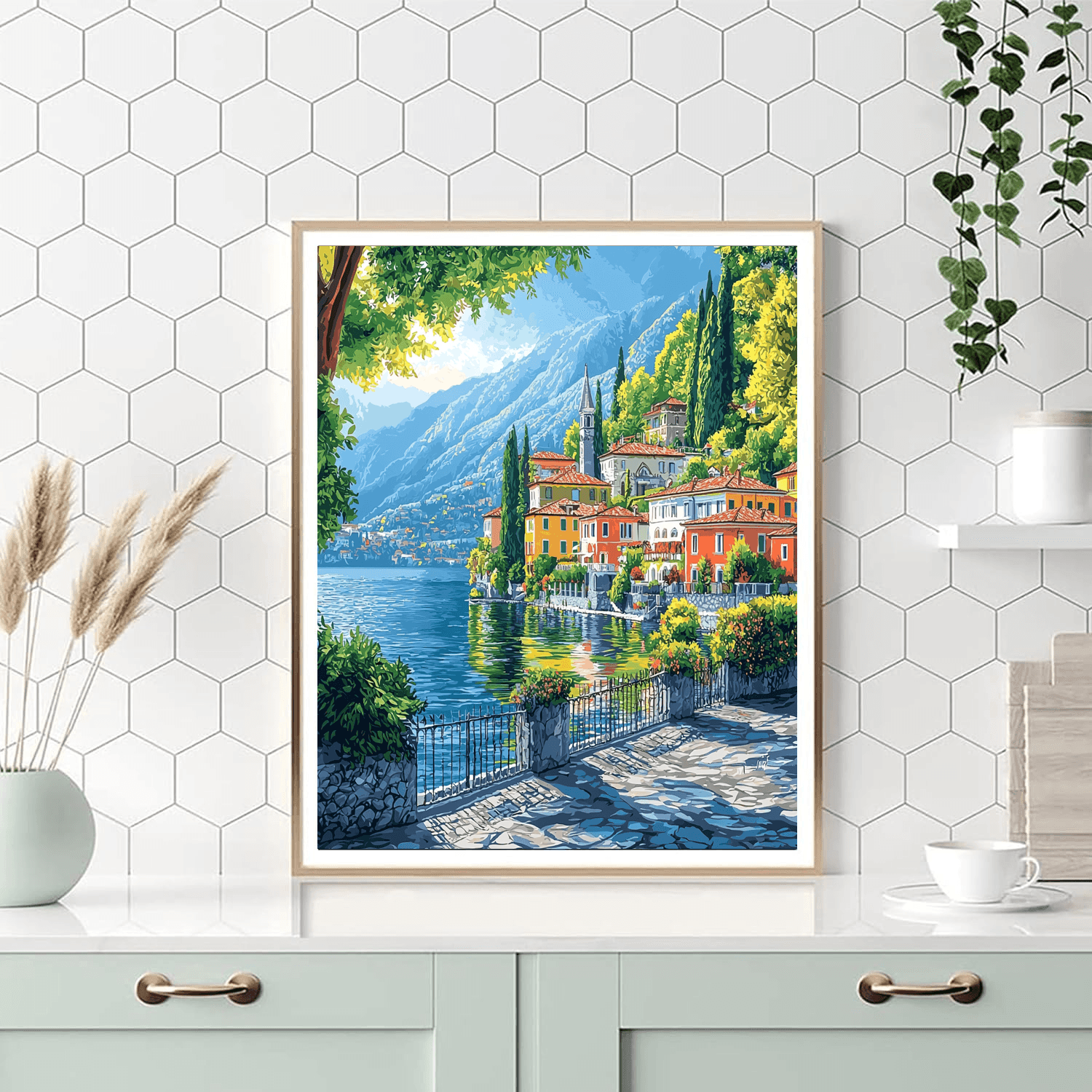 Lake Como Number Painting