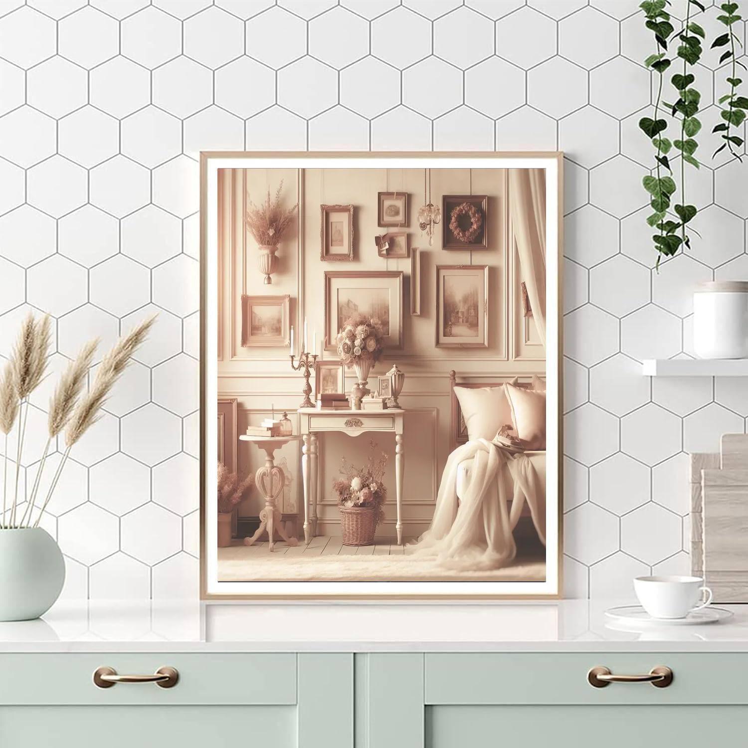 Timeless Vintage Elegance Numbered Painting Kits