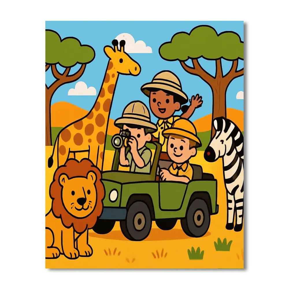 Safari Discoveries Paint By Numbers Art