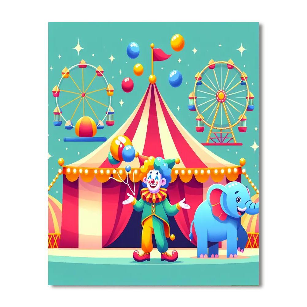 Magic At The Carnival Painting Number Kit