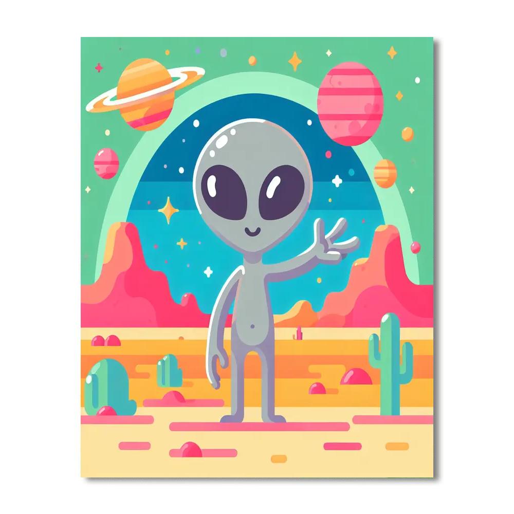 Alien Adventure Planet Paint By Numbers Kits