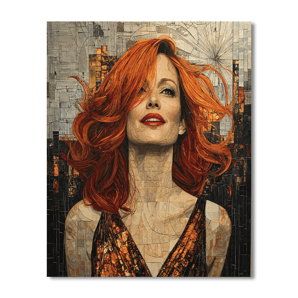 Jessica Chastain: A Force Of Talent And Resilience Paint By Number