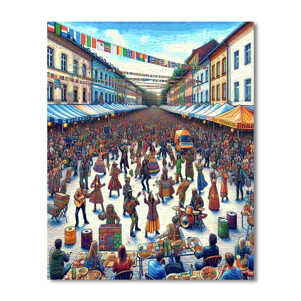 International Street Performers Festival Painting Number Kit