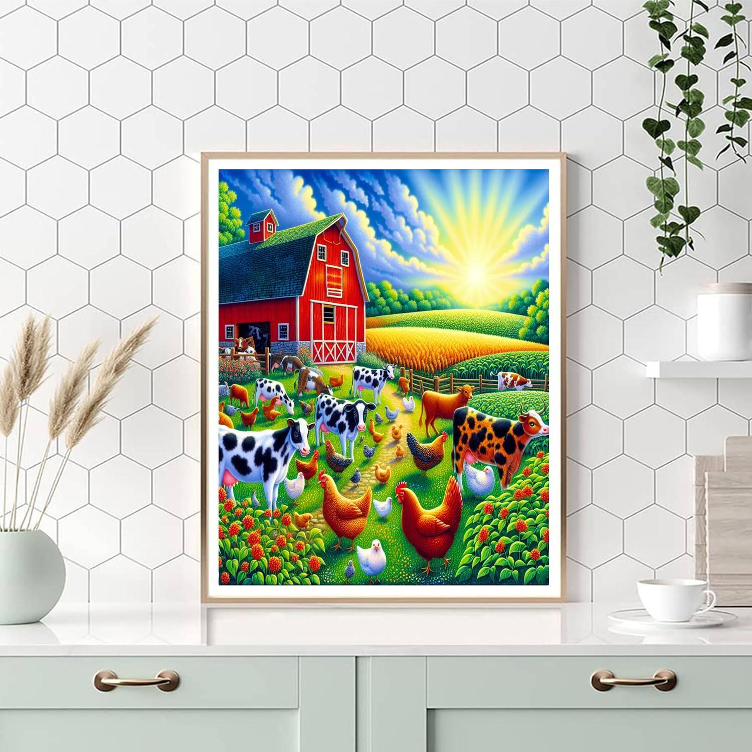 Summer Farm Days Painting By Numbers Kit