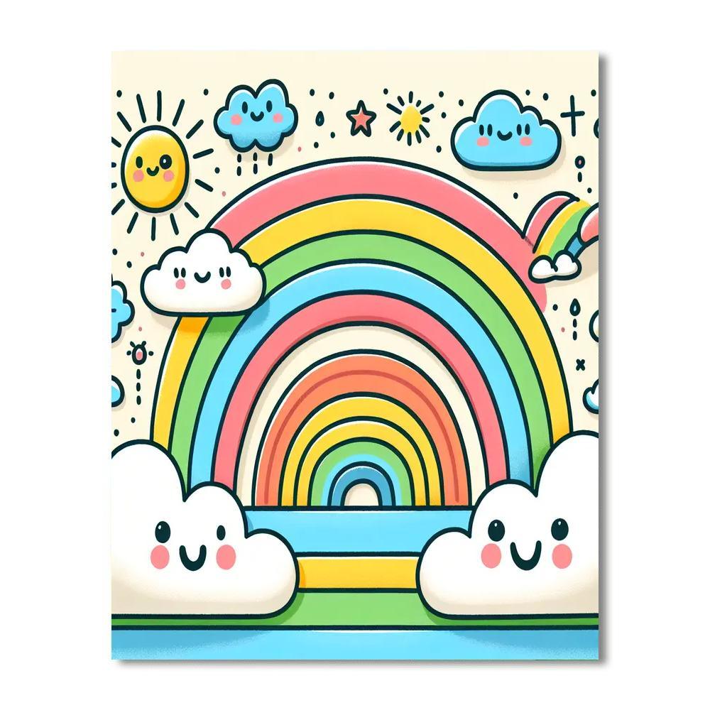 Rainbow World Extravaganza Painting Number Kit