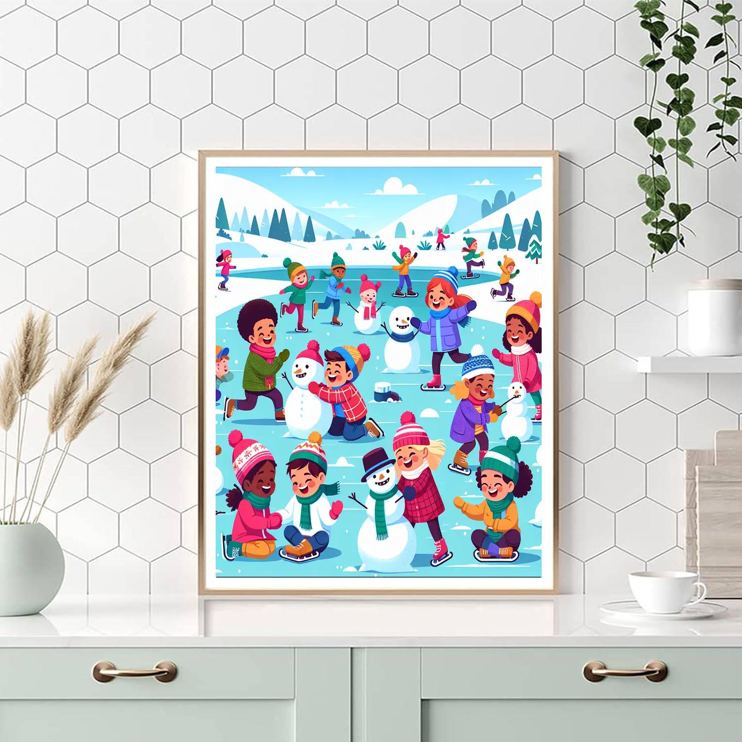 Adventures In Snowy Wonderland Paint By Numbers