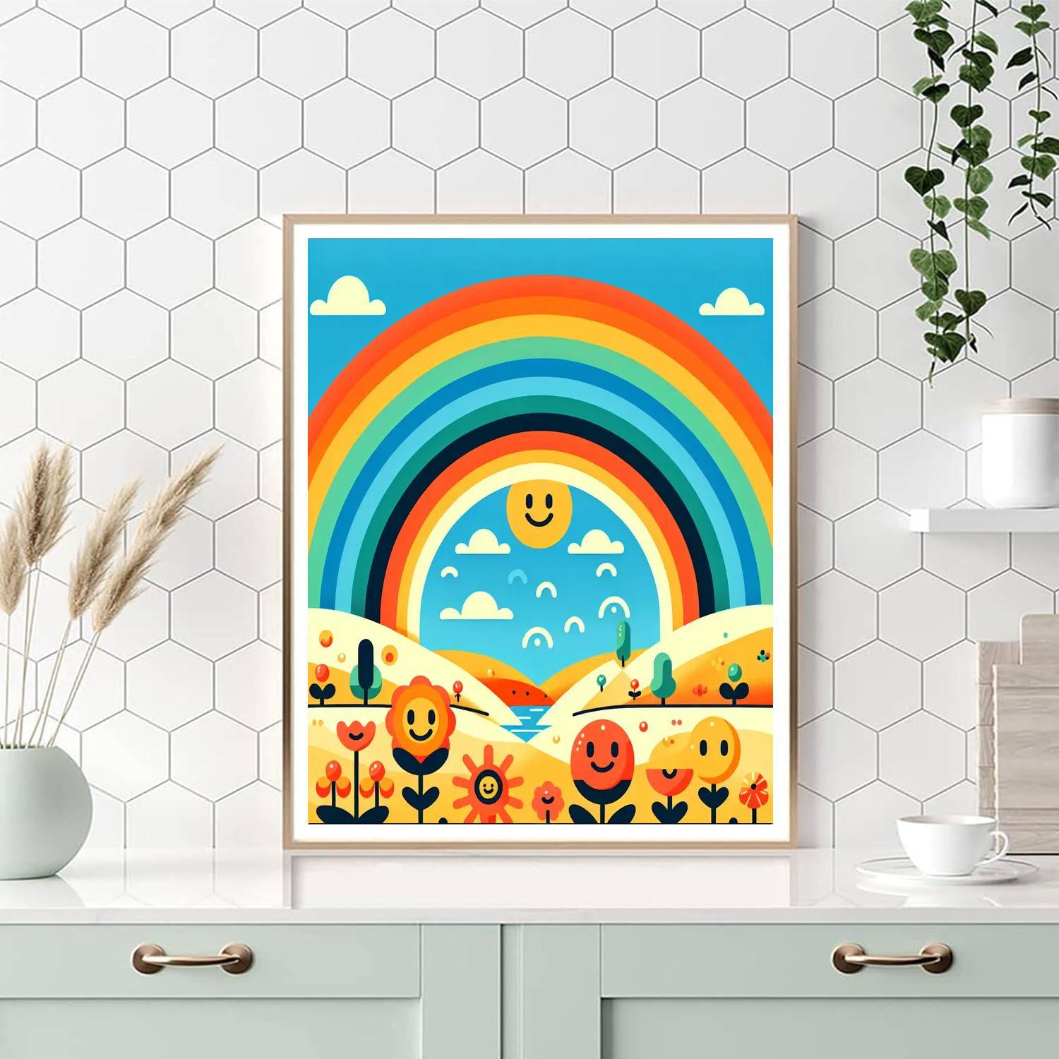 Lively Rainbow Adventure Paint By Color