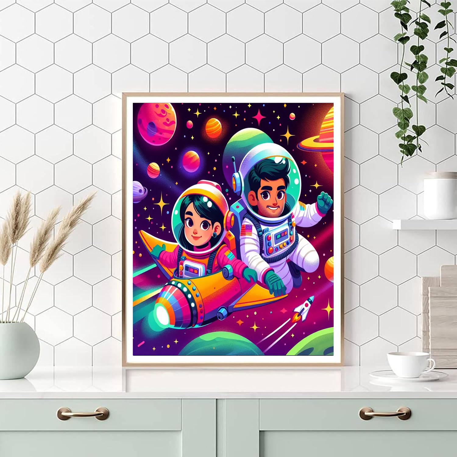 Cosmic Quest To The Stars Painting By Numbers Kit