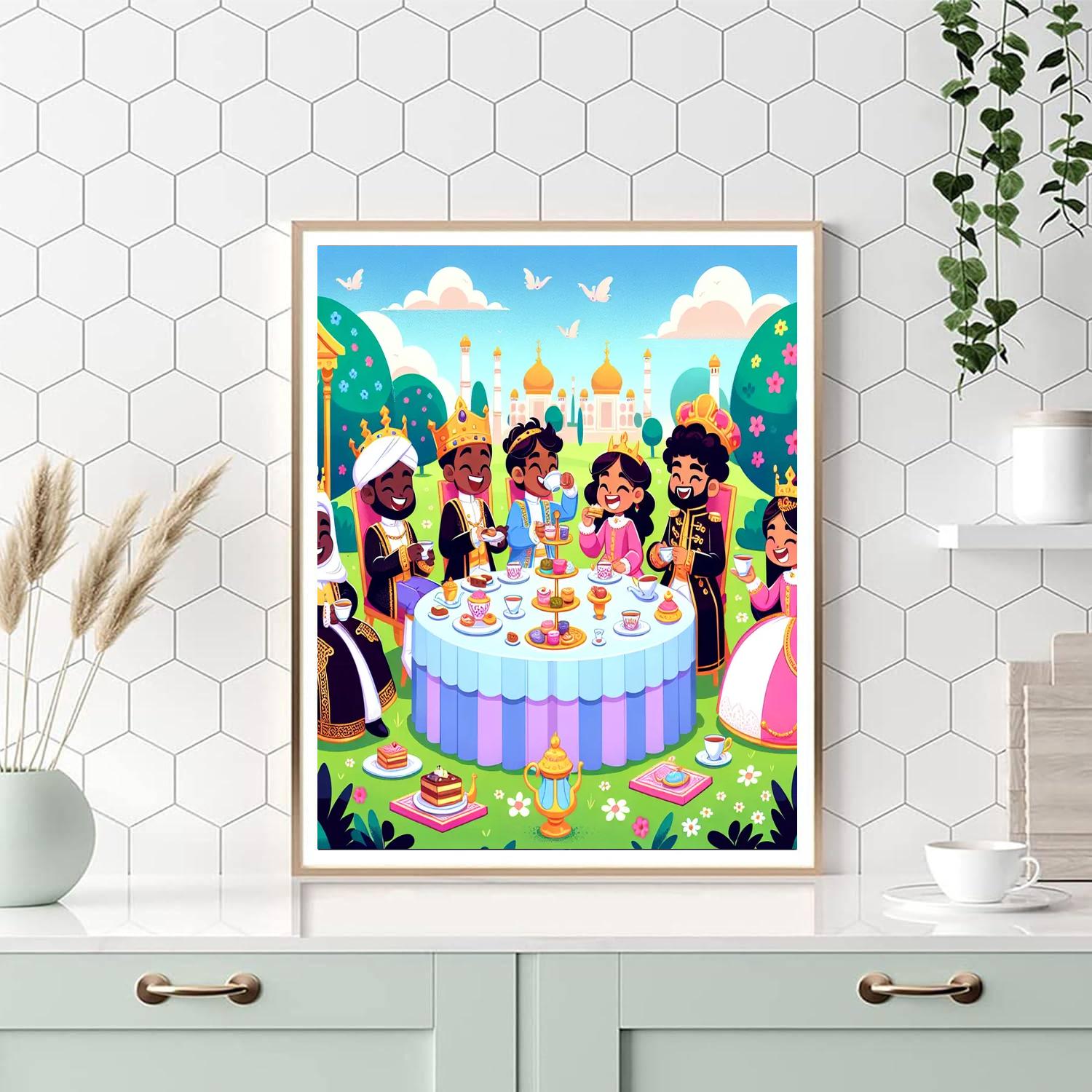 Royal Tea Party Delight Numbered Painting Kits