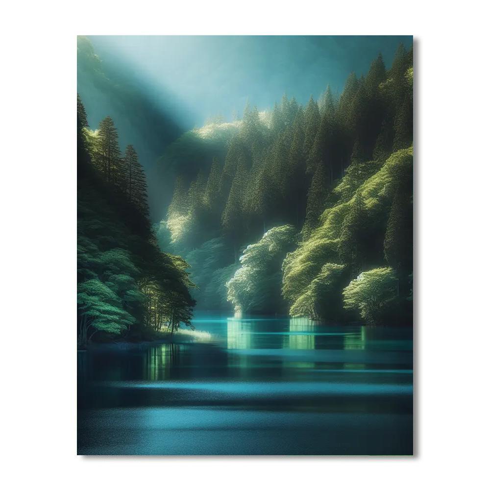 Dreamy Lakeside Paint By Numbers
