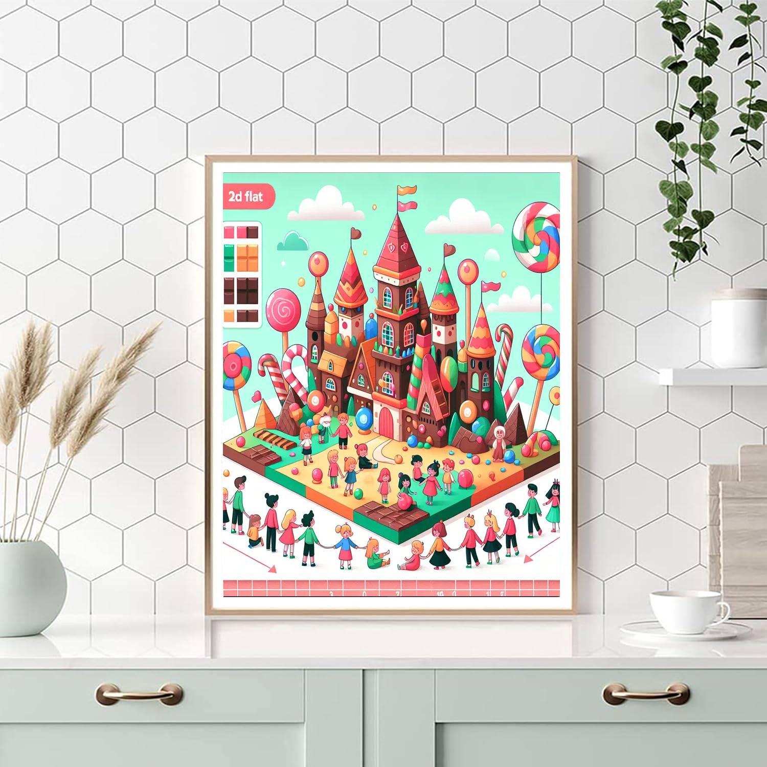 Candy Castle Capers Paint By Numbers Art