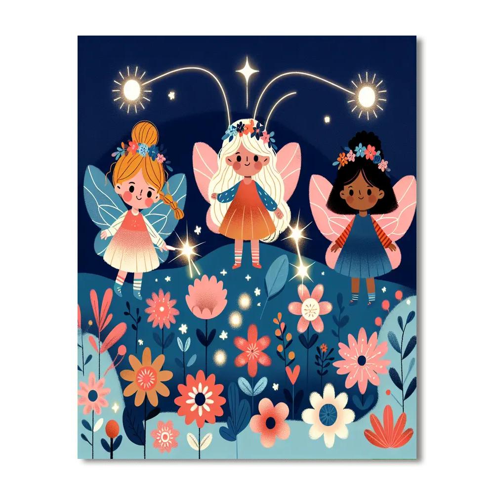 Fairy Garden Glow Painting By Numbers Kit