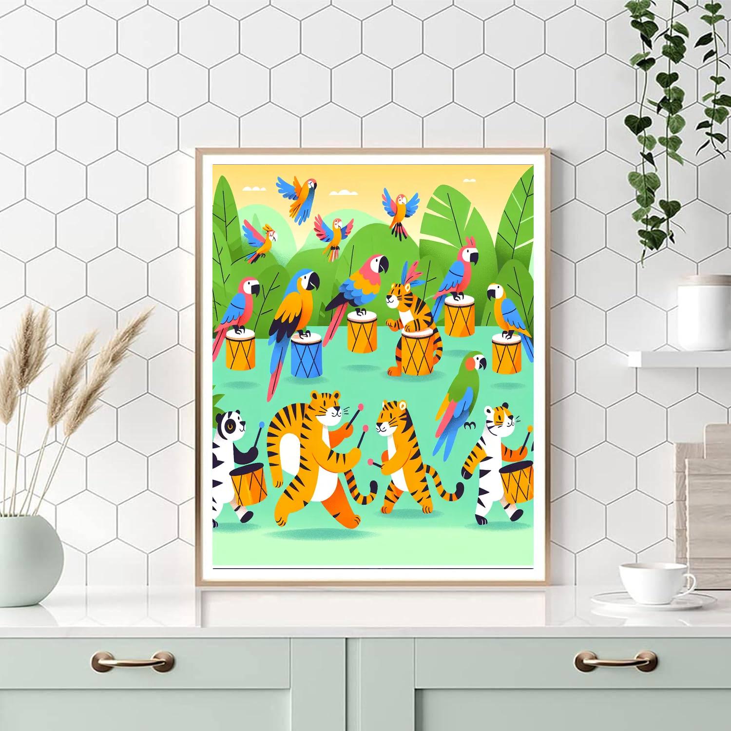 Jungle Beat Parade Paint By Numbers