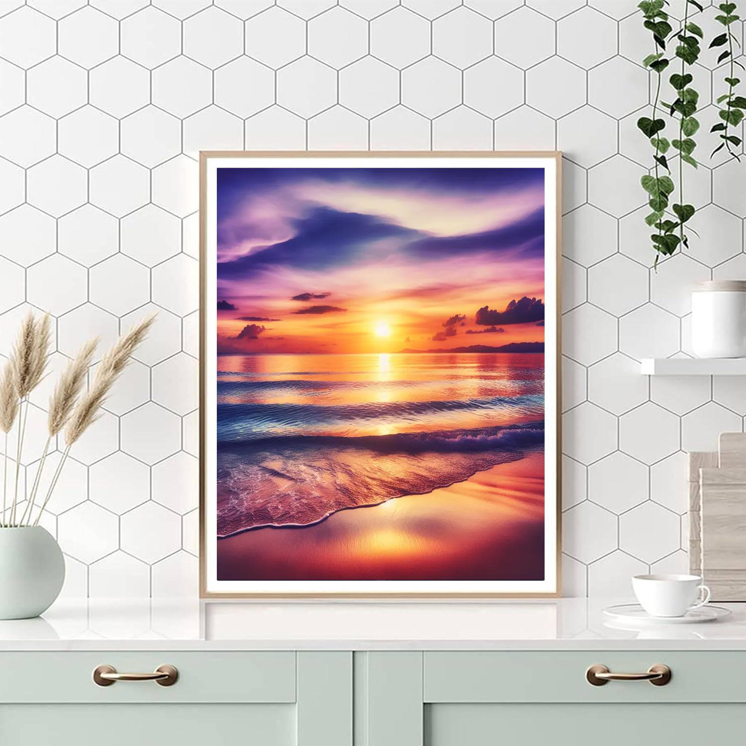 Soothing Beach Horizon DIY Paint By Numbers