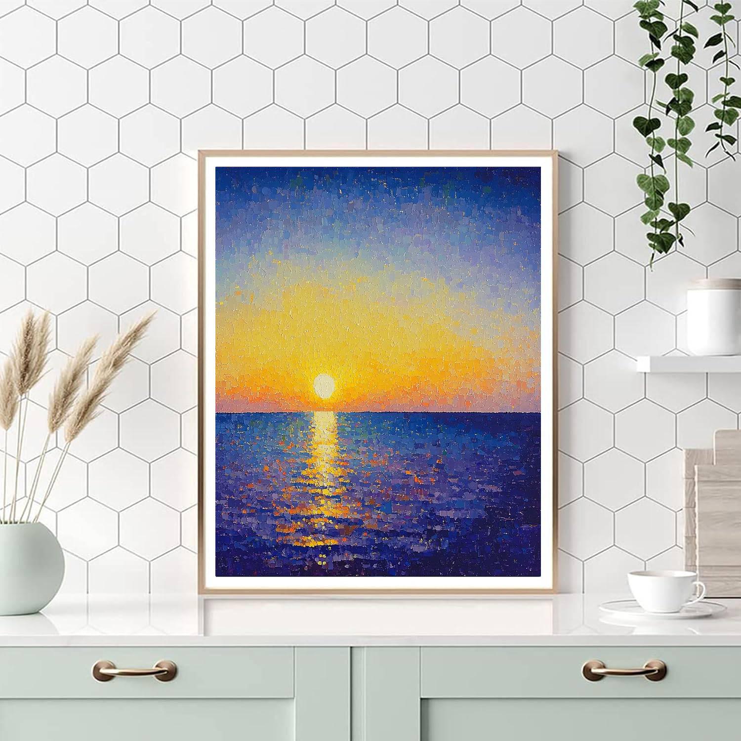 Georges Seurat Inspired Ethereal Dusk  Numbered Painting Kits