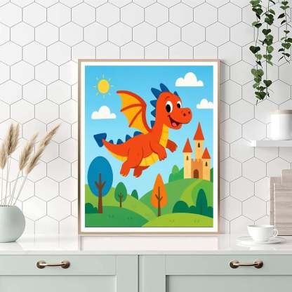 Dreamy Dragonland Quest Paint By Color