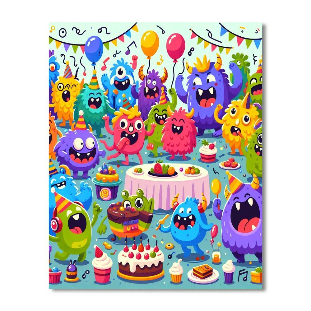 Silly Monster Mash Paint By Numbers Kits