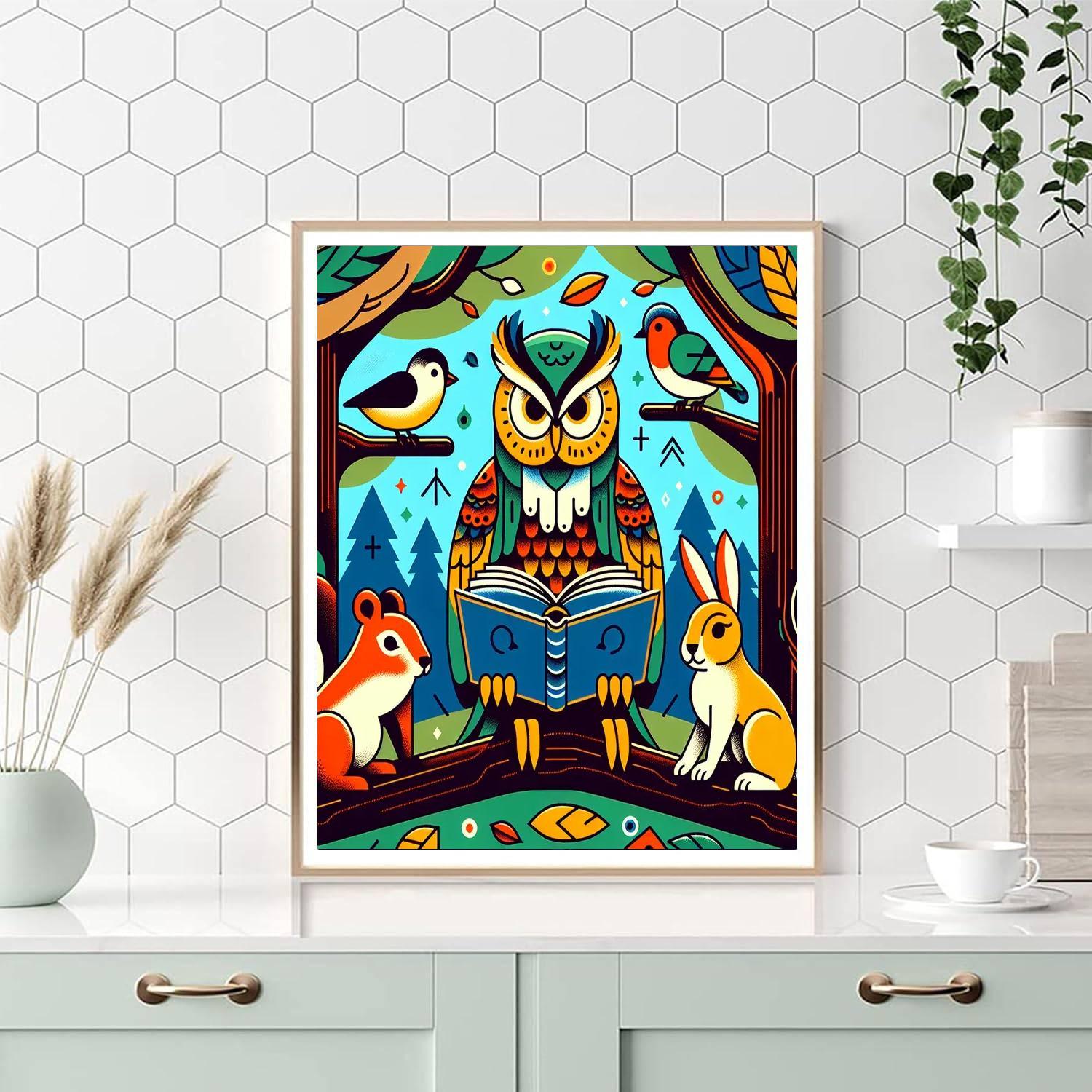 Wise Owl Storyteller Paint By Number