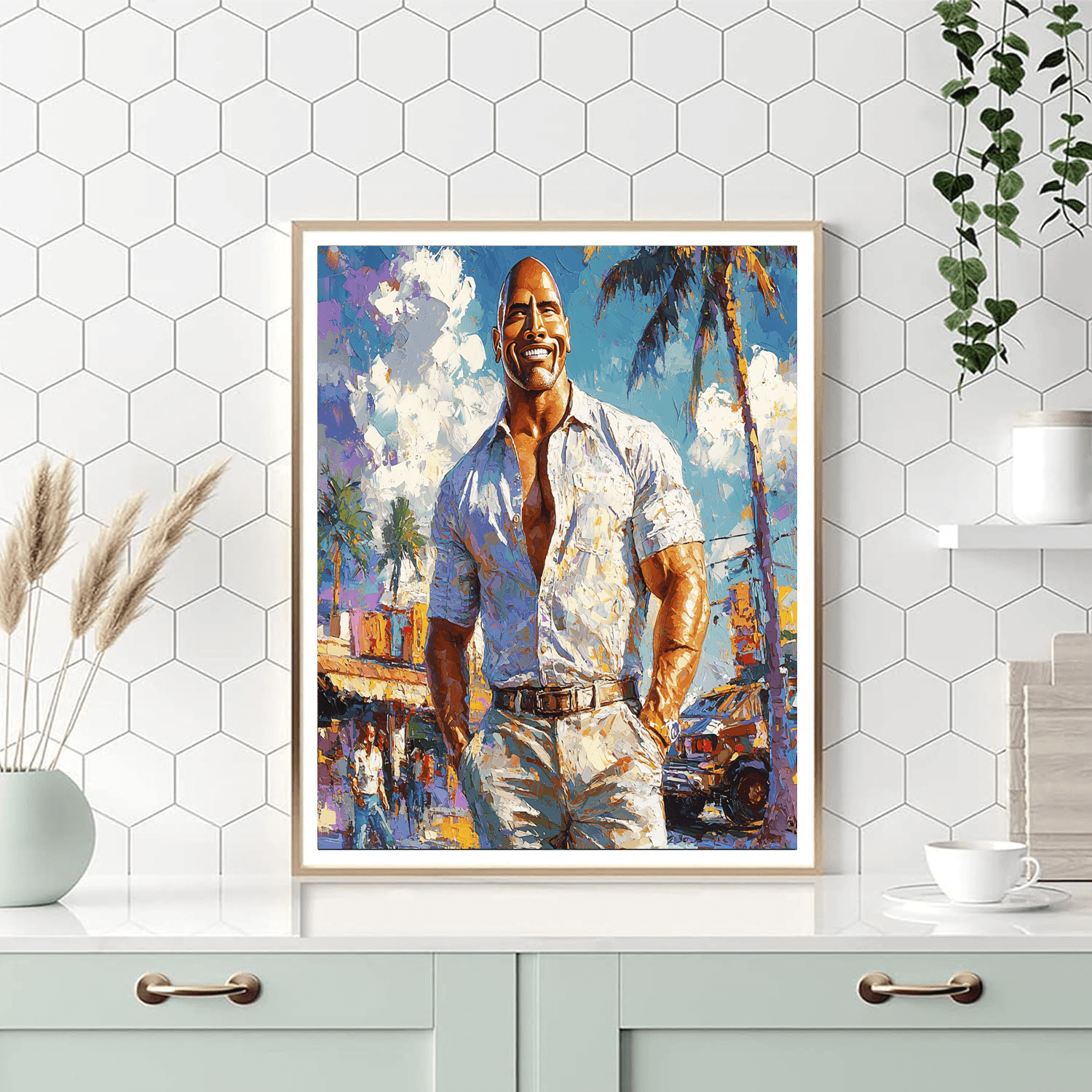 Dwayne Johnson: The Rock's Unbreakable Spirit Paint By Color