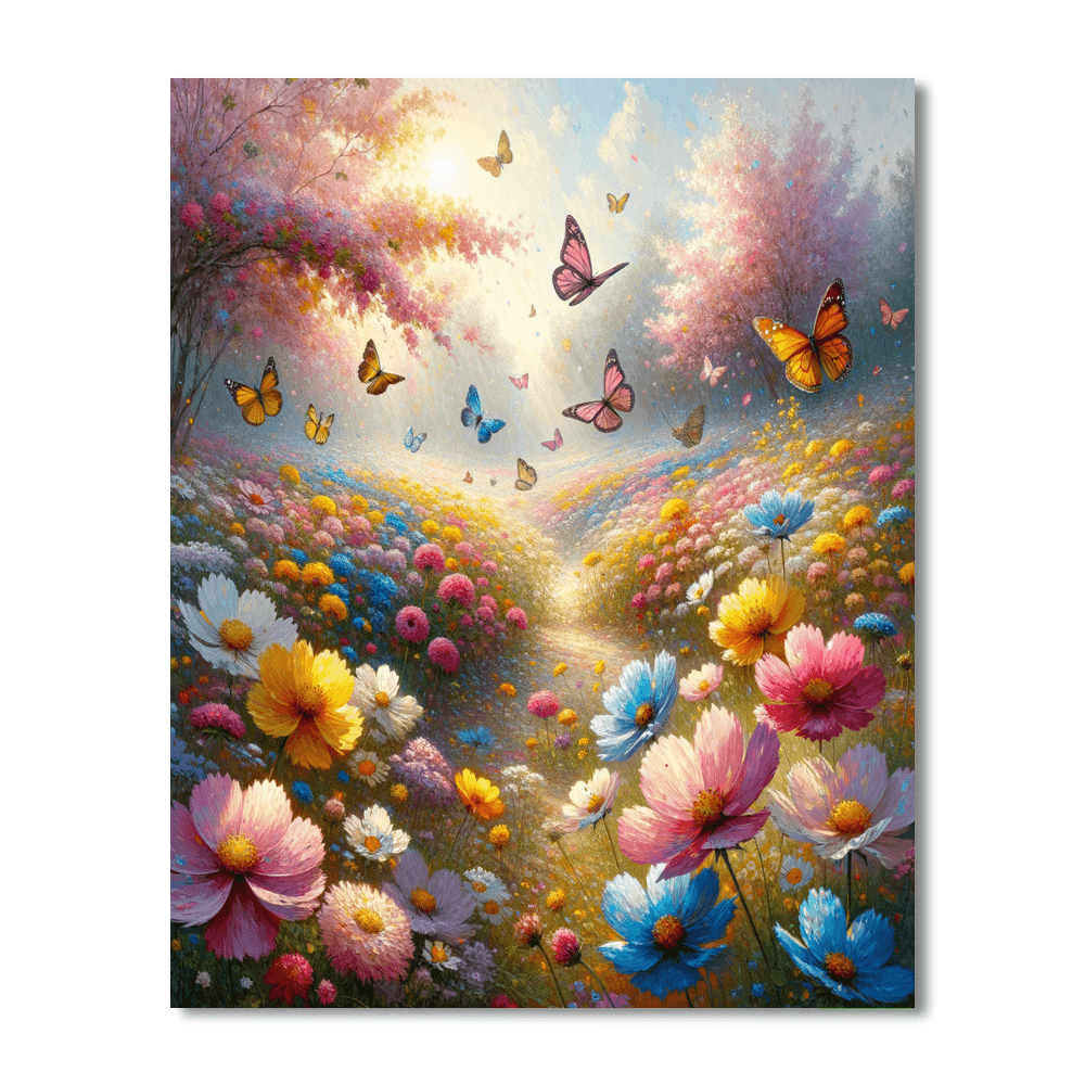 Blossoming Spring Meadow Paint By Numbers Kits