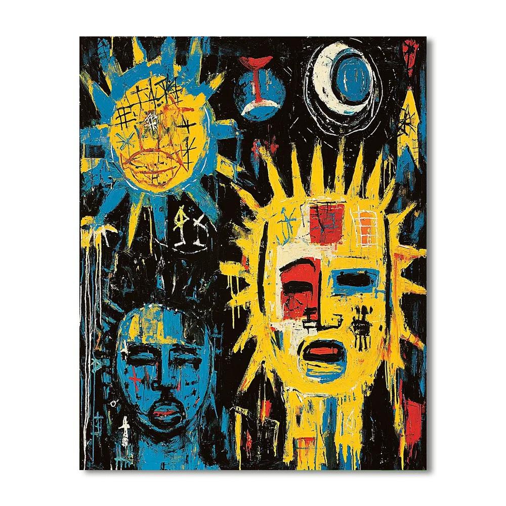 Jean-Michel Basquiat Inspired Whispers Of Culture  Paint By Numbers
