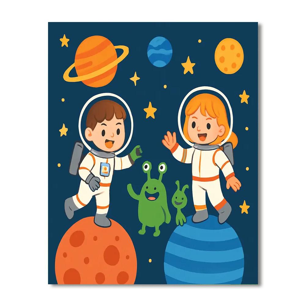 Deep Space Exploration Numbered Painting Kits
