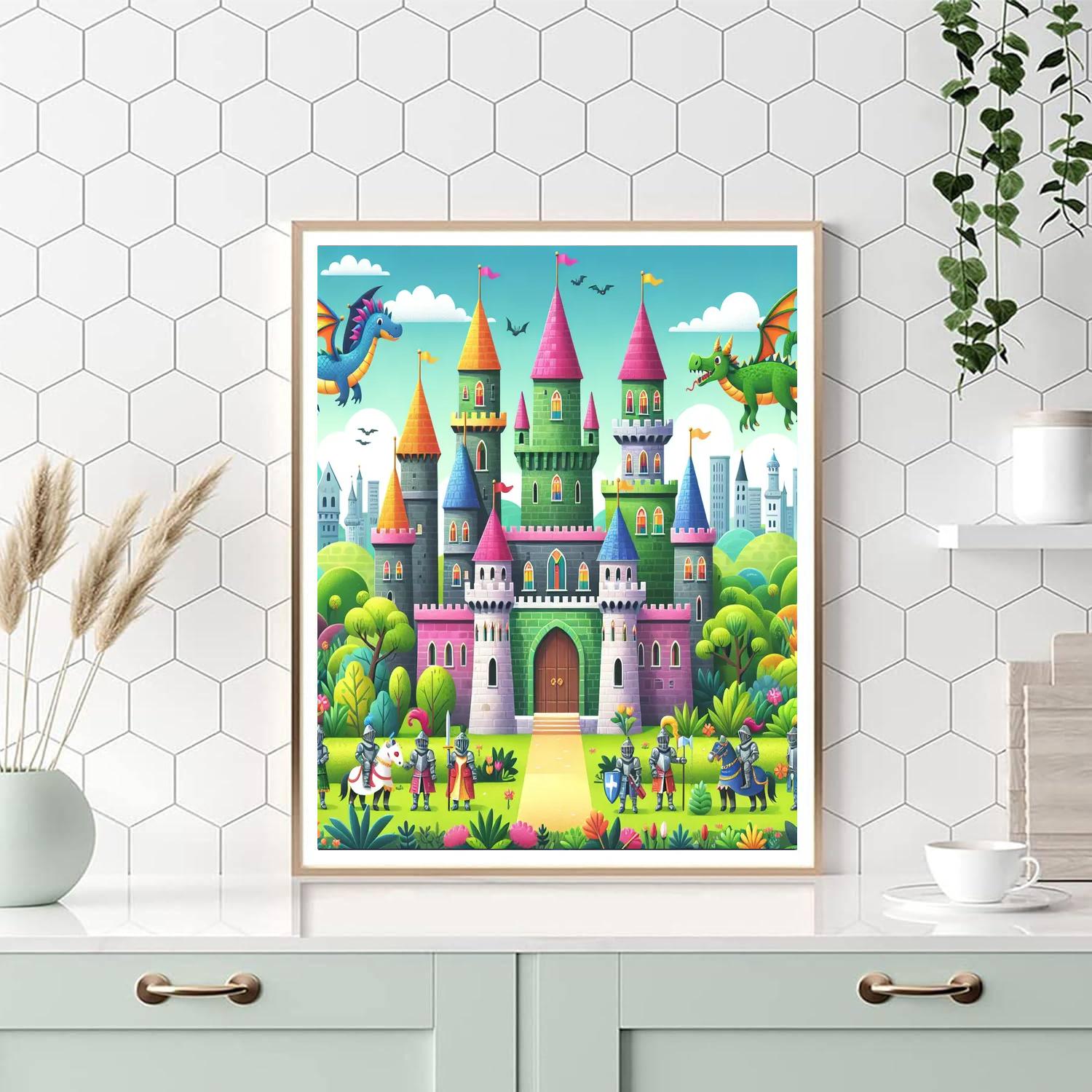 The Enchanted Castle Adventure DIY Paint By Numbers