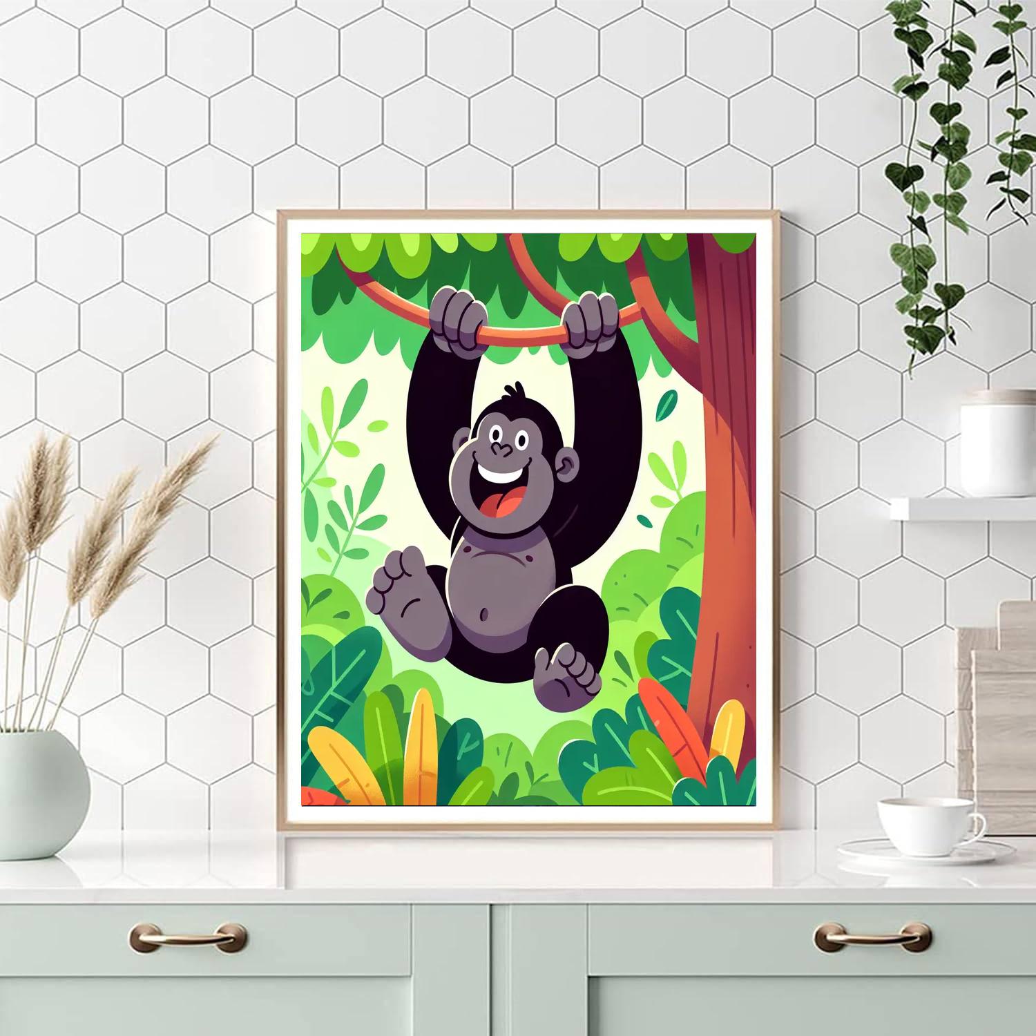 Giggly Gorilla Fun Numbered Painting Kits
