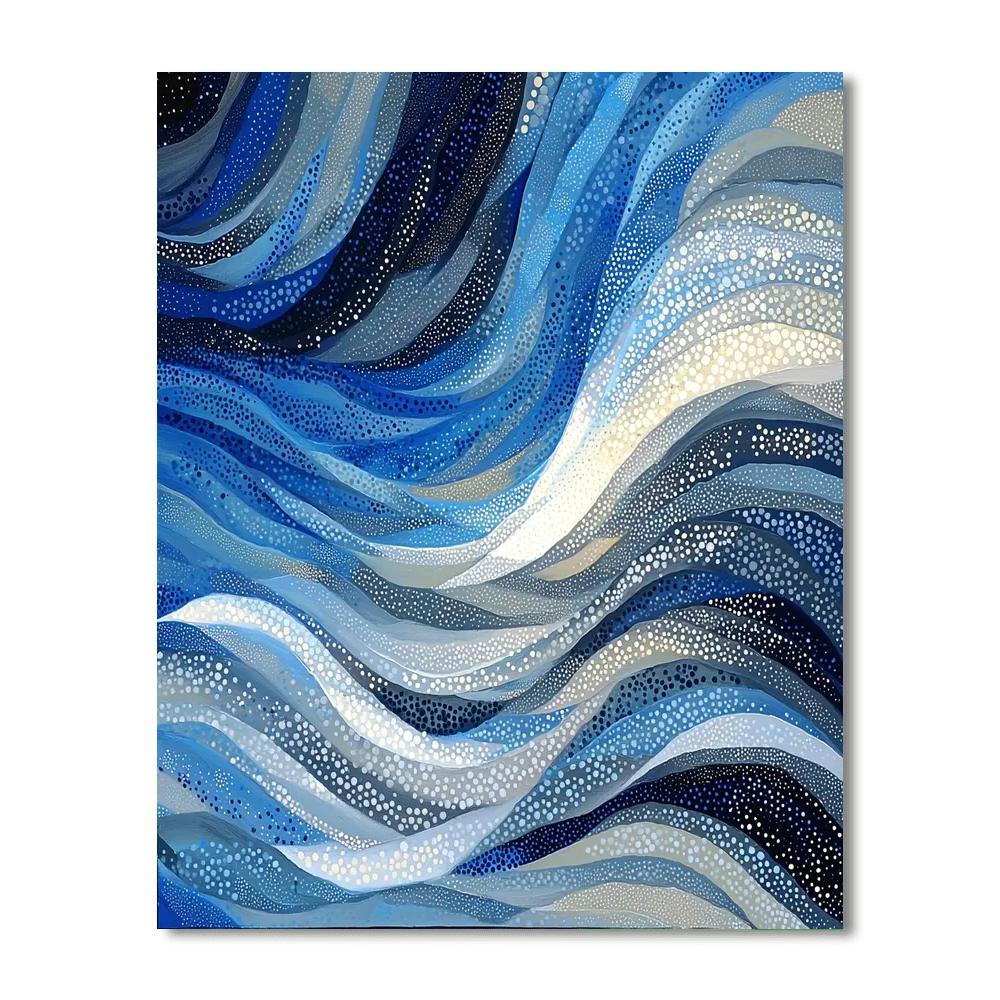 Georges Seurat Inspired Abstract Winds  Paint By Numbers Art