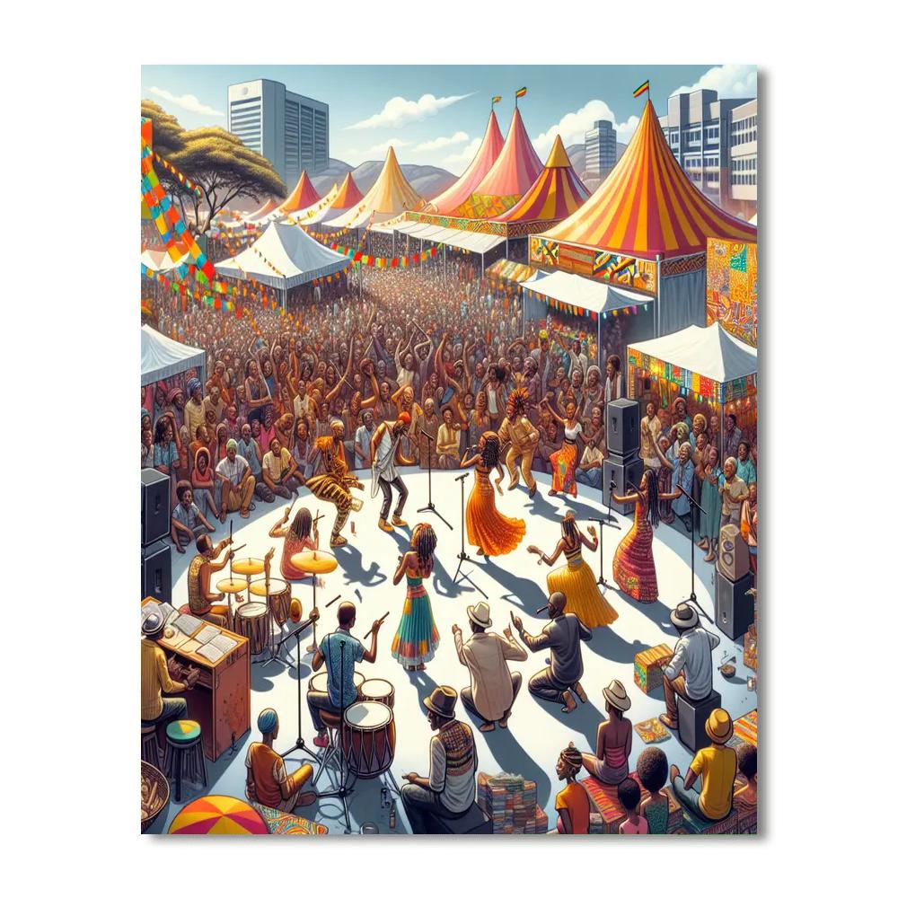 Harare International Festival Of The Arts Paint By Numbers Art