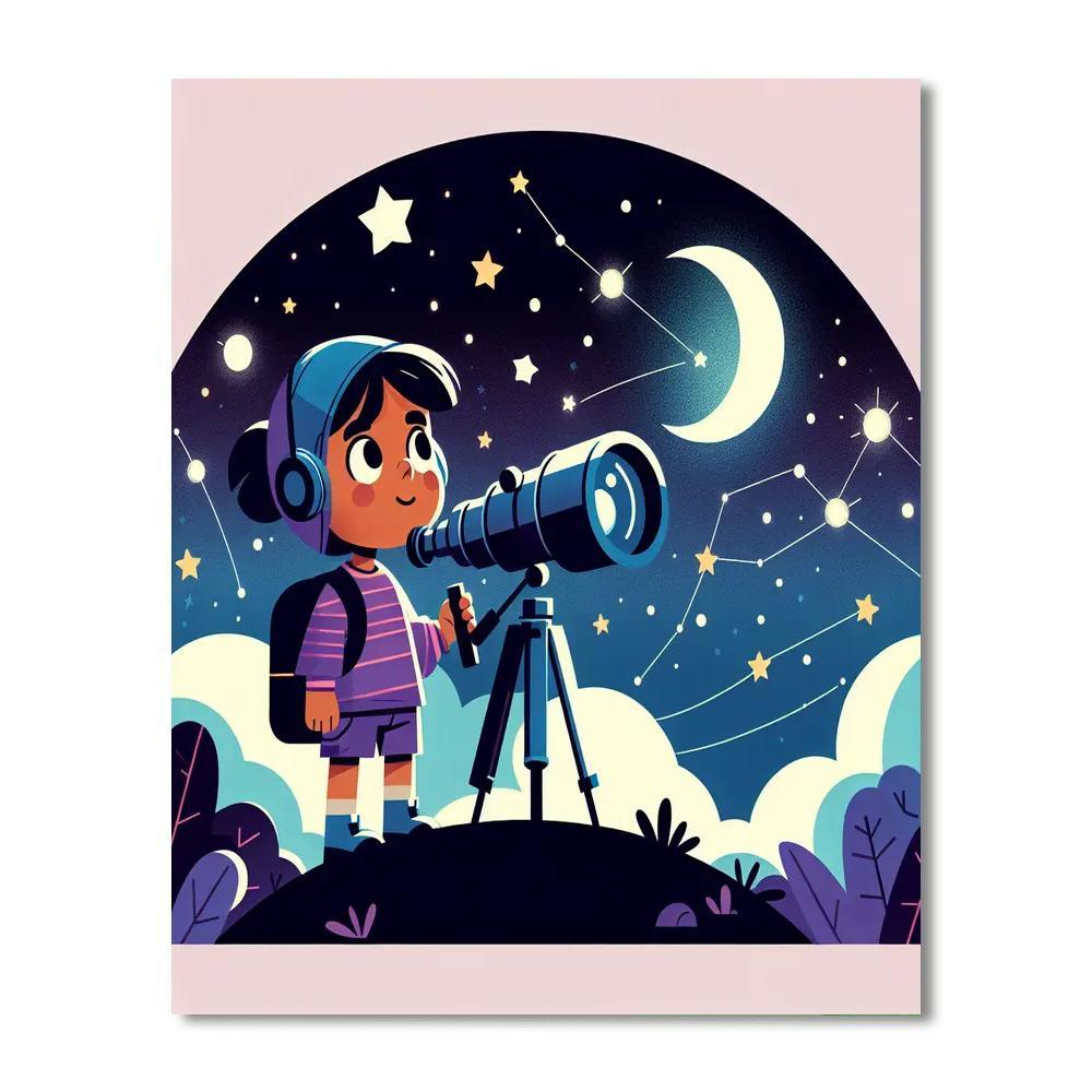 Stellar Stargazer's Quest Paint By Color