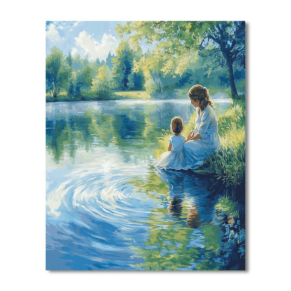A Mother's Reflection Numbered Painting Kits
