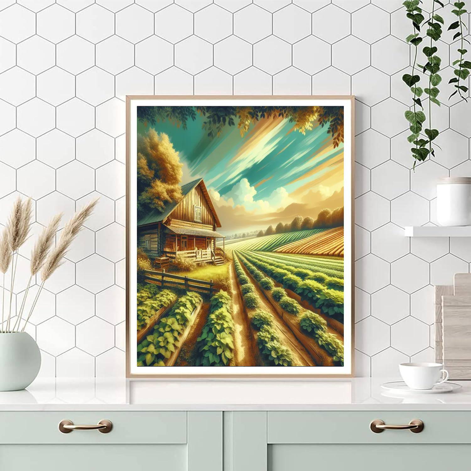 Rustic Homestead Tranquility Paint By Numbers