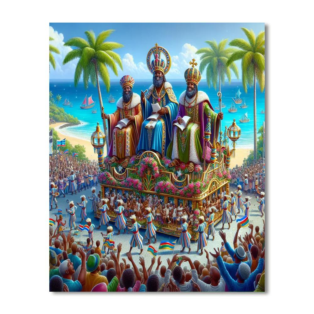 Día De Los Reyes - Puerto Rico Paint By Number