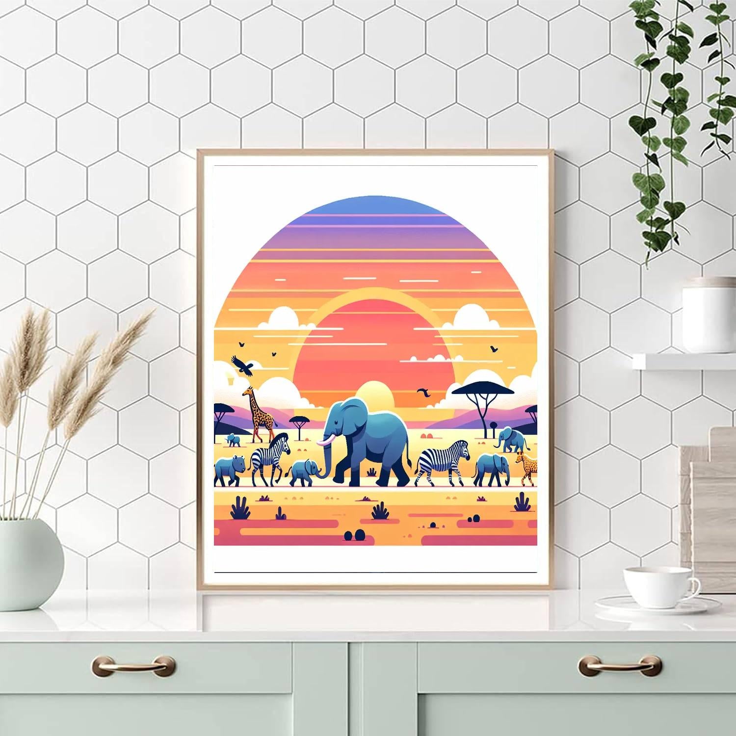 Savannah Sunset Parade Painting Number Kit