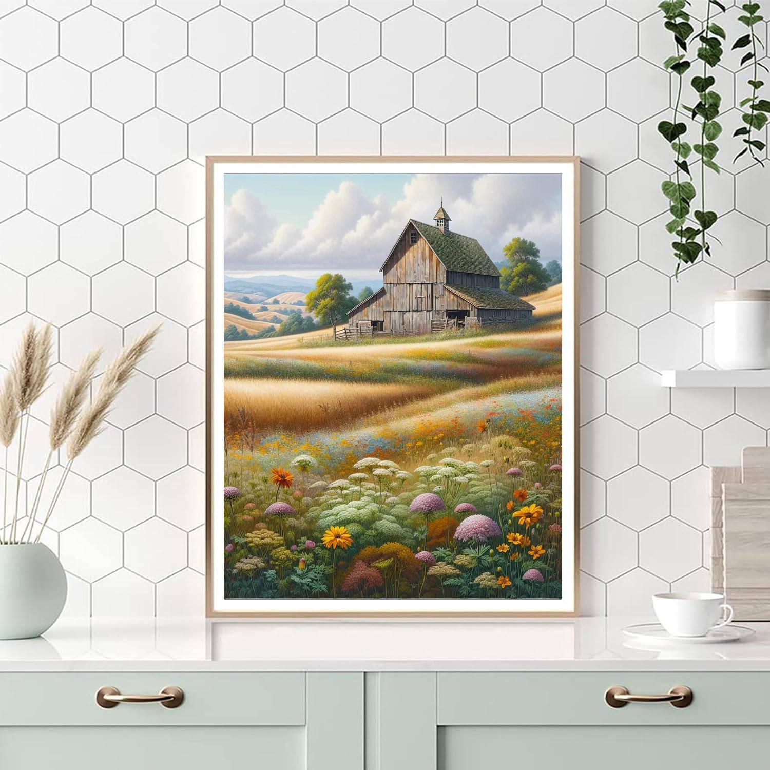 Rustic Barn In The Countryside Paint By Numbers