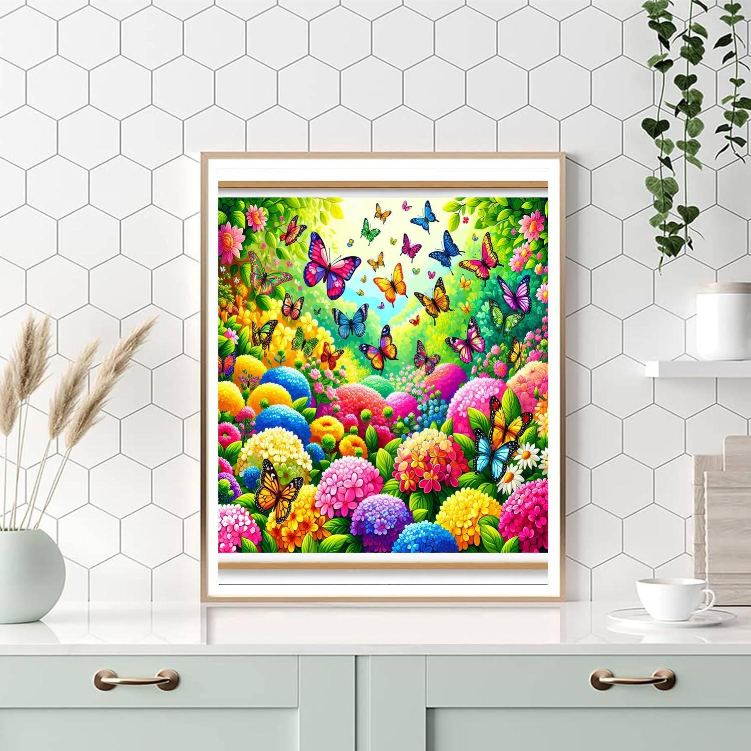 Enchanting Garden Of Butterflies DIY Paint By Numbers