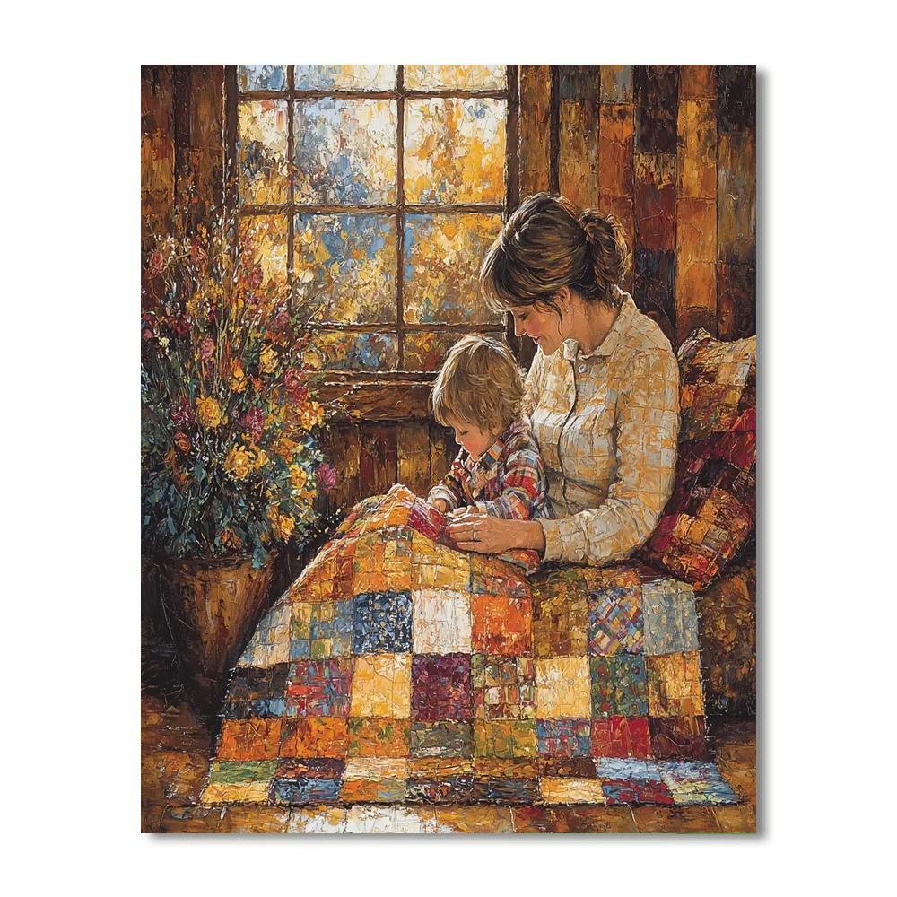 Warm Hearts, Cozy Quilts Painting By Numbers Kit
