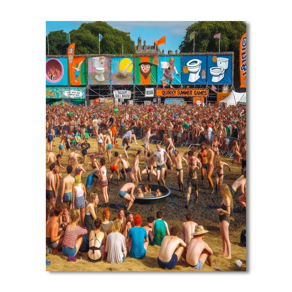 Summer Redneck Games - Dublin Paint By Number