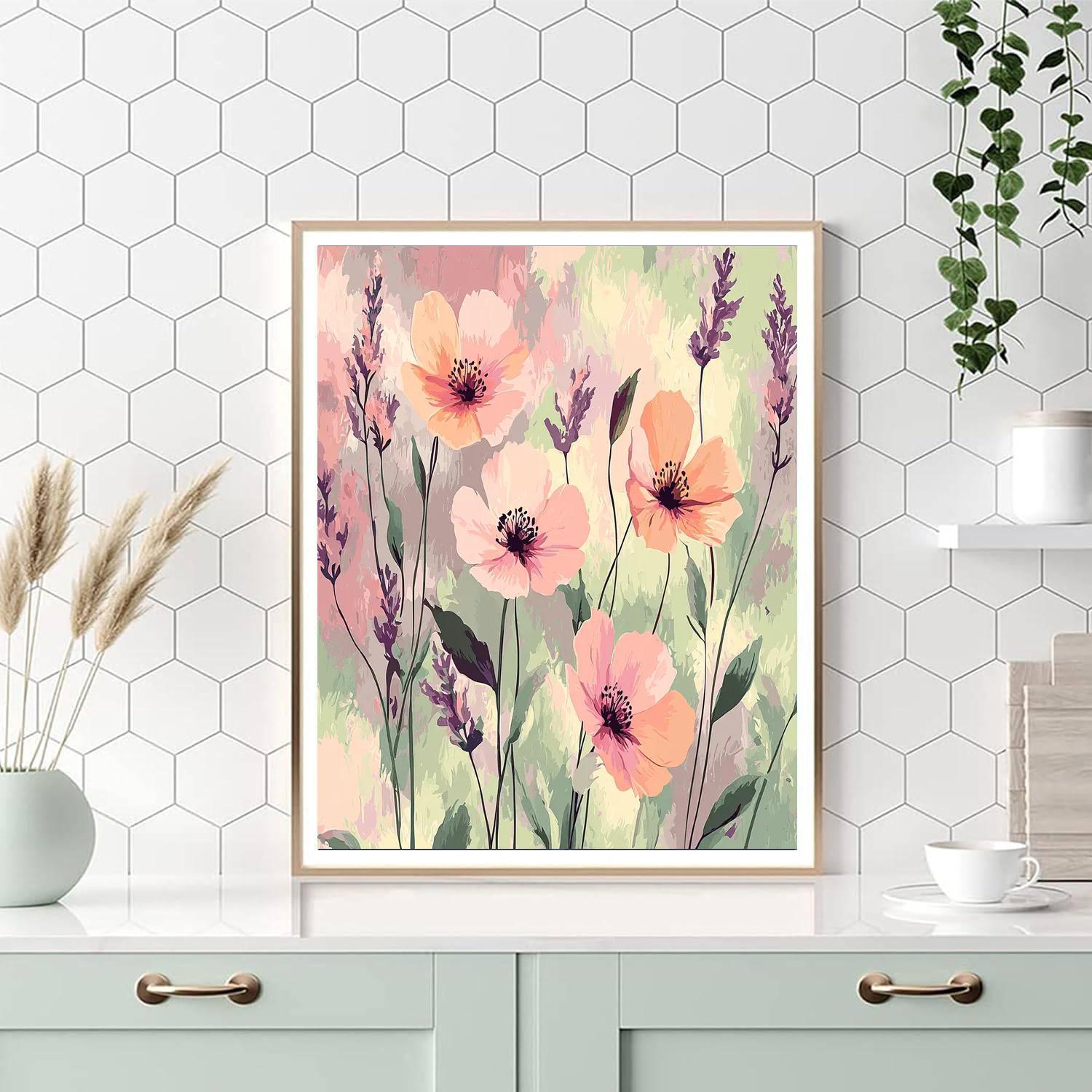 Leonardo Da Vinci Inspired Breeze Over Blossoms  Paint By Number