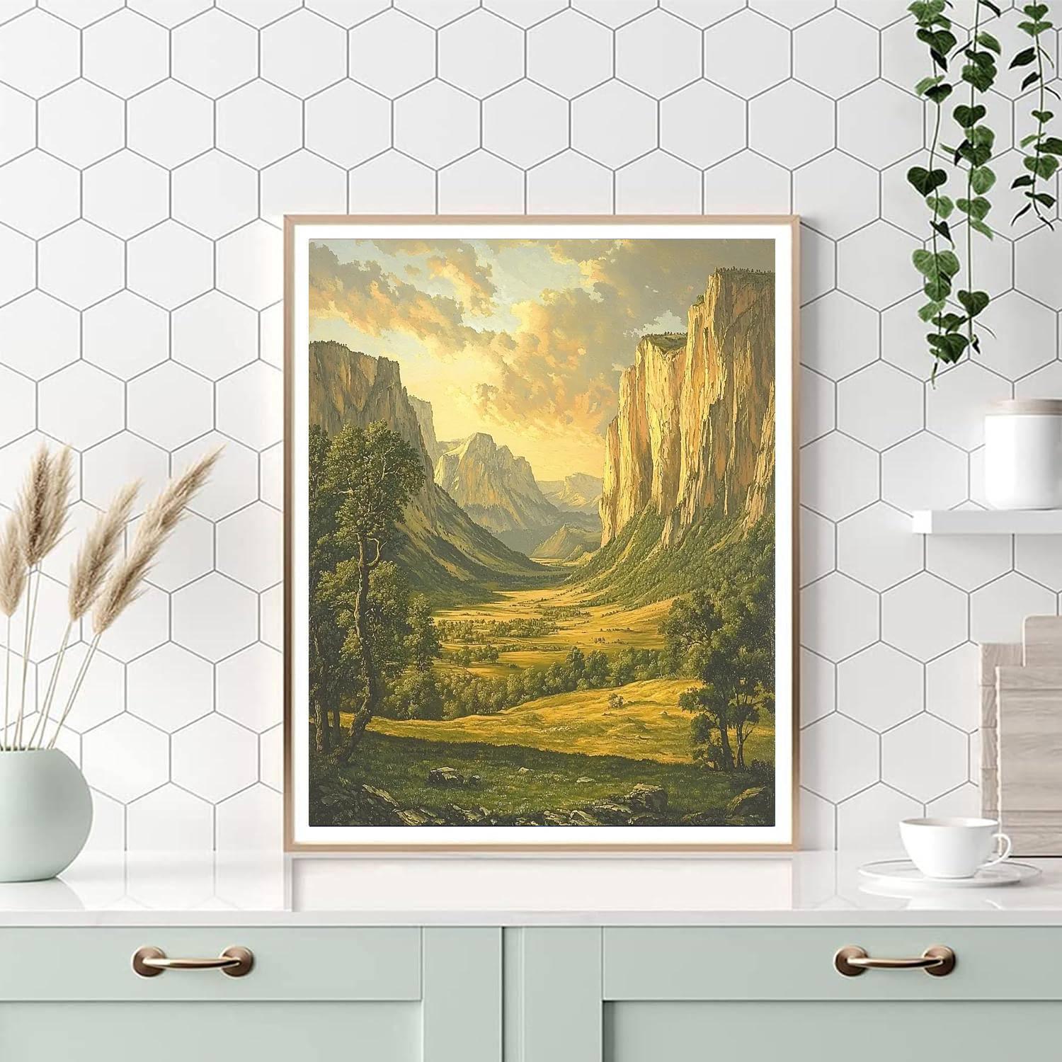 Thomas Cole Inspired Timeless Landscape  DIY Paint By Numbers