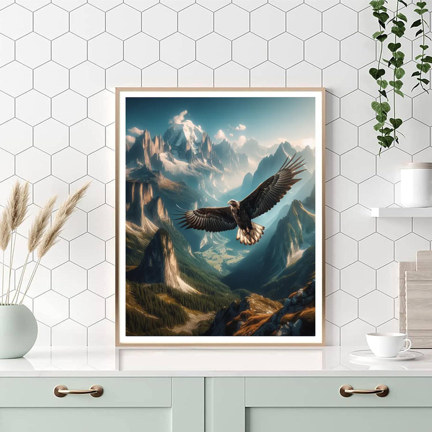 Eagle's Soaring Freedom Painting By Numbers Kit