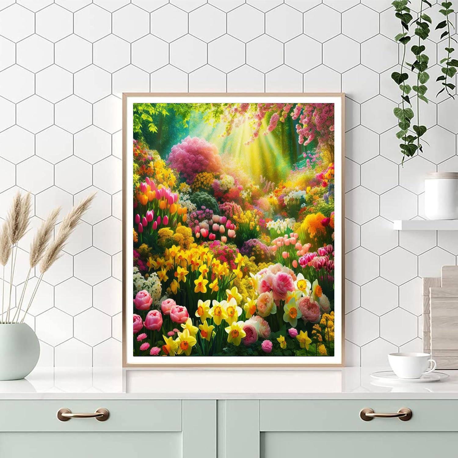 Spring Garden Celebration Painting By Numbers Kit