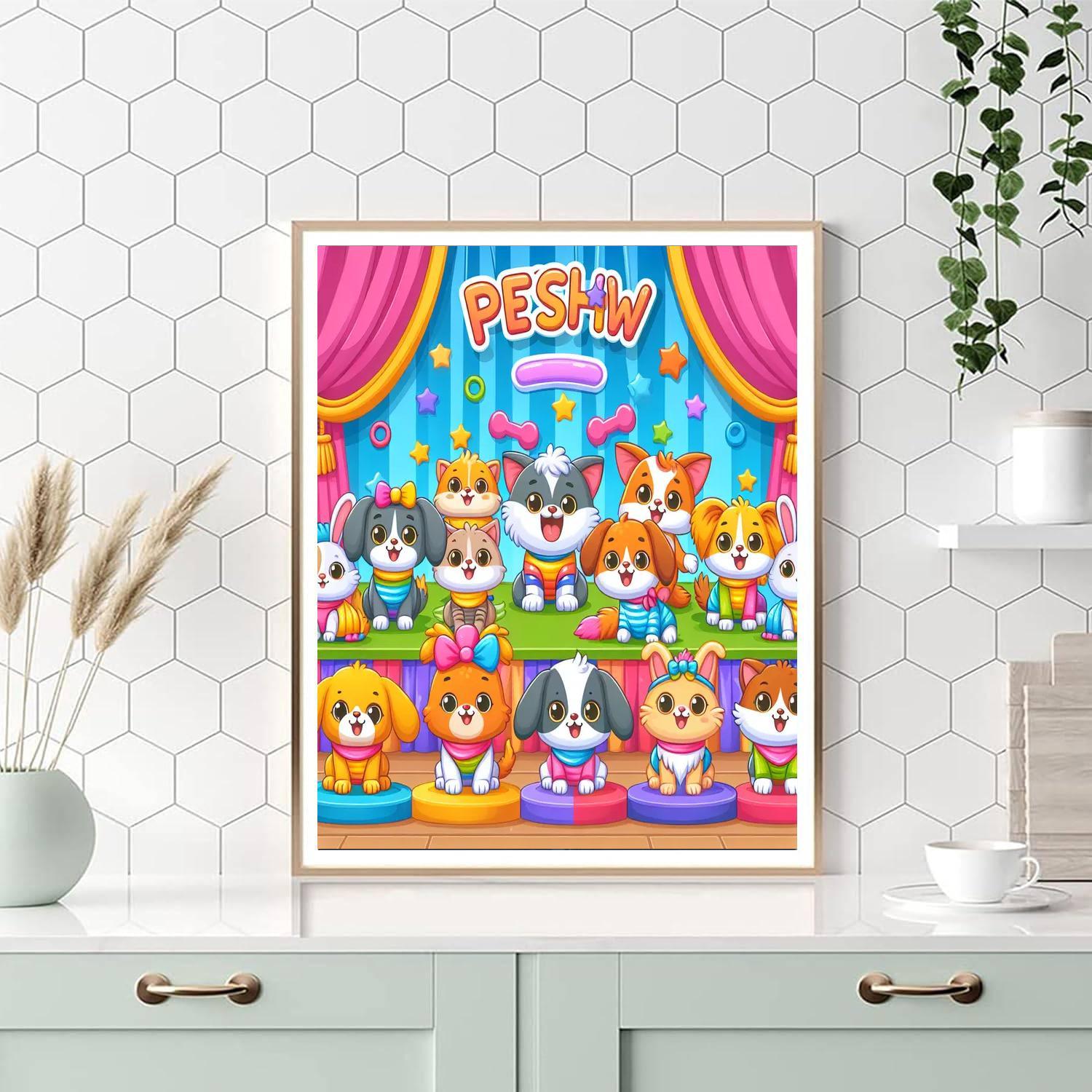 Charming Pet Show Extravaganza Paint By Numbers Kits