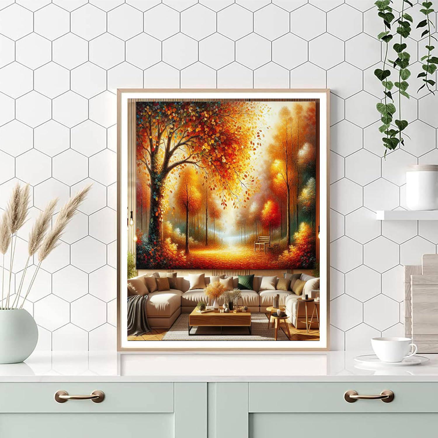 Rustic Autumn Charm Paint By Number