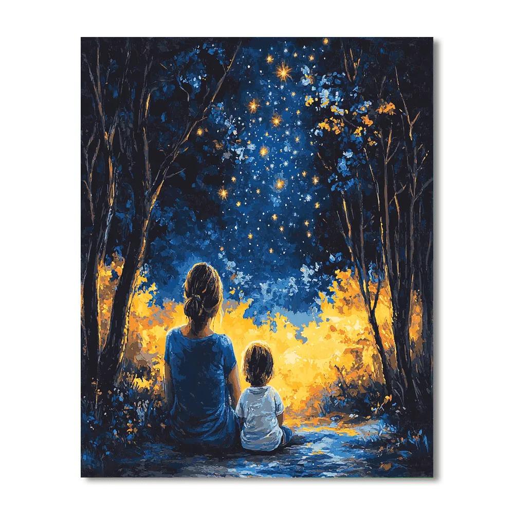 The Guiding Star Number Painting