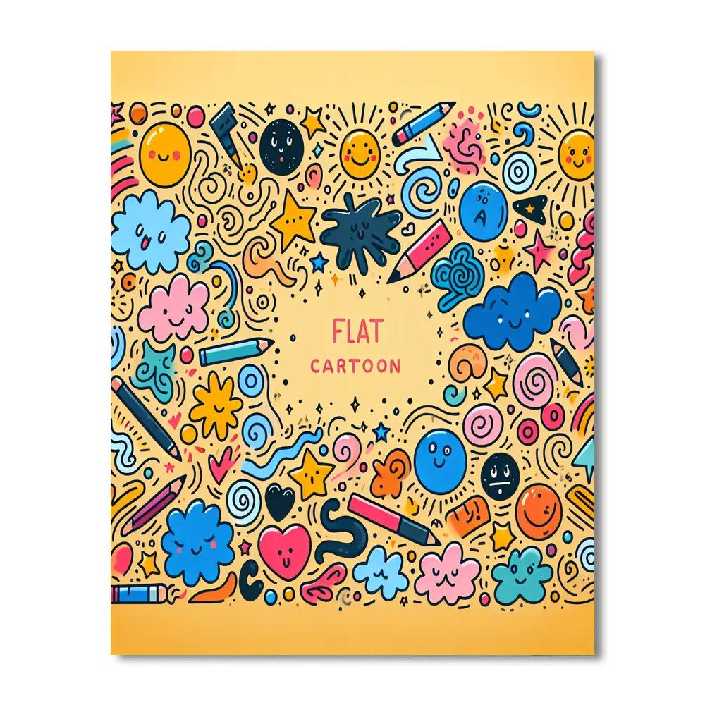 Delightful Doodle Dream Painting By Numbers Kit