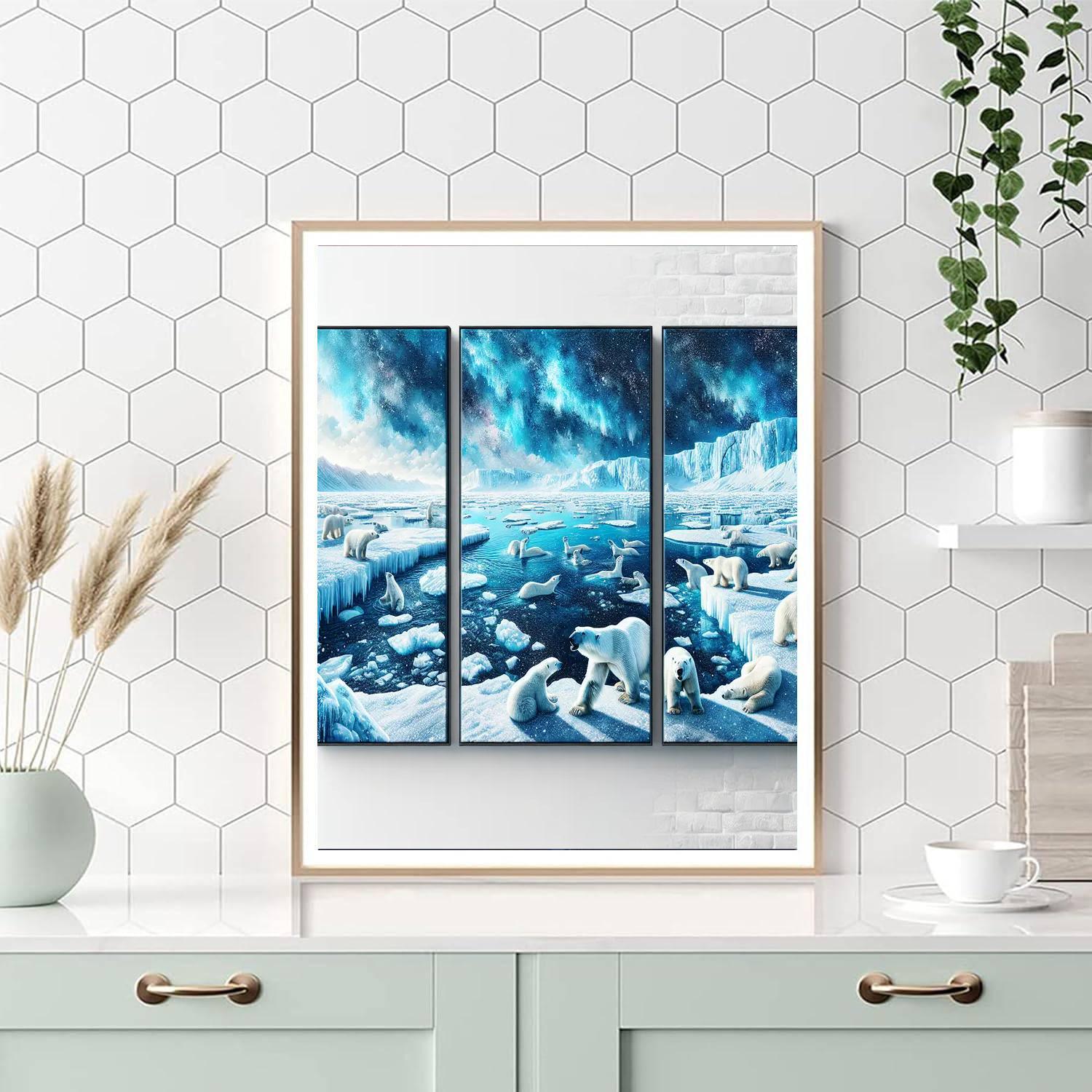 Polar Bear Arctic Wonderland Paint By Number