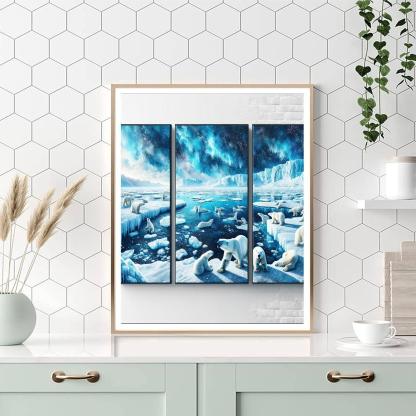 Polar Bear Arctic Wonderland Paint By Number